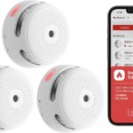 X-Sense Wi-Fi Smoke Alarm for Home with Replaceable Battery, Smart Smoke Alarm Compatible with X-Sense Home Security App, Compliant with EN 14604 Standard, XS01-WX, 3-Pack